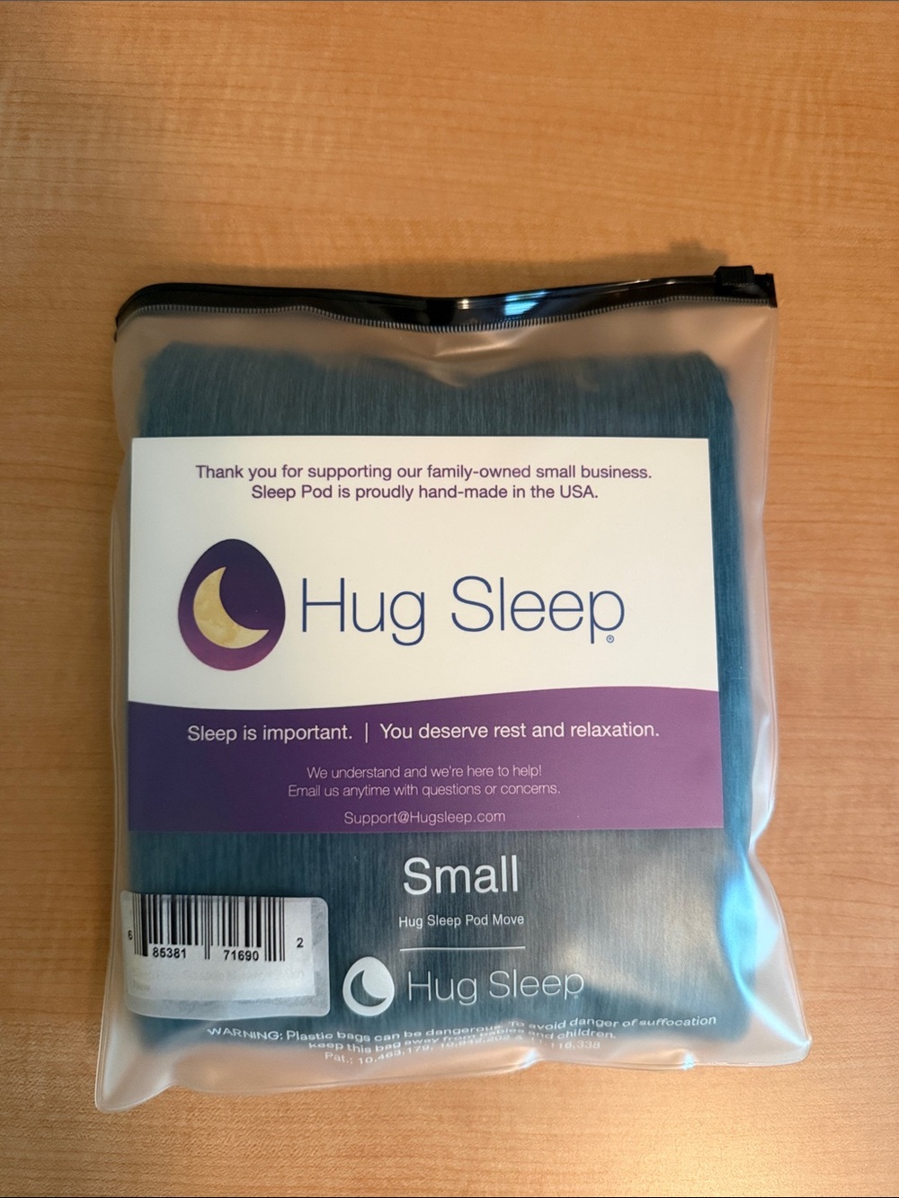 Small Sleep Pod - Teal and Gray